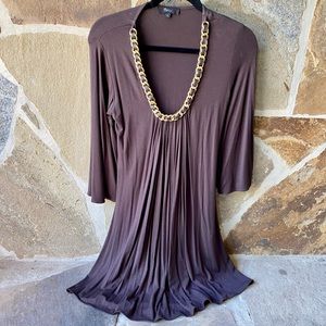 Women’s Sky chain neckline dress